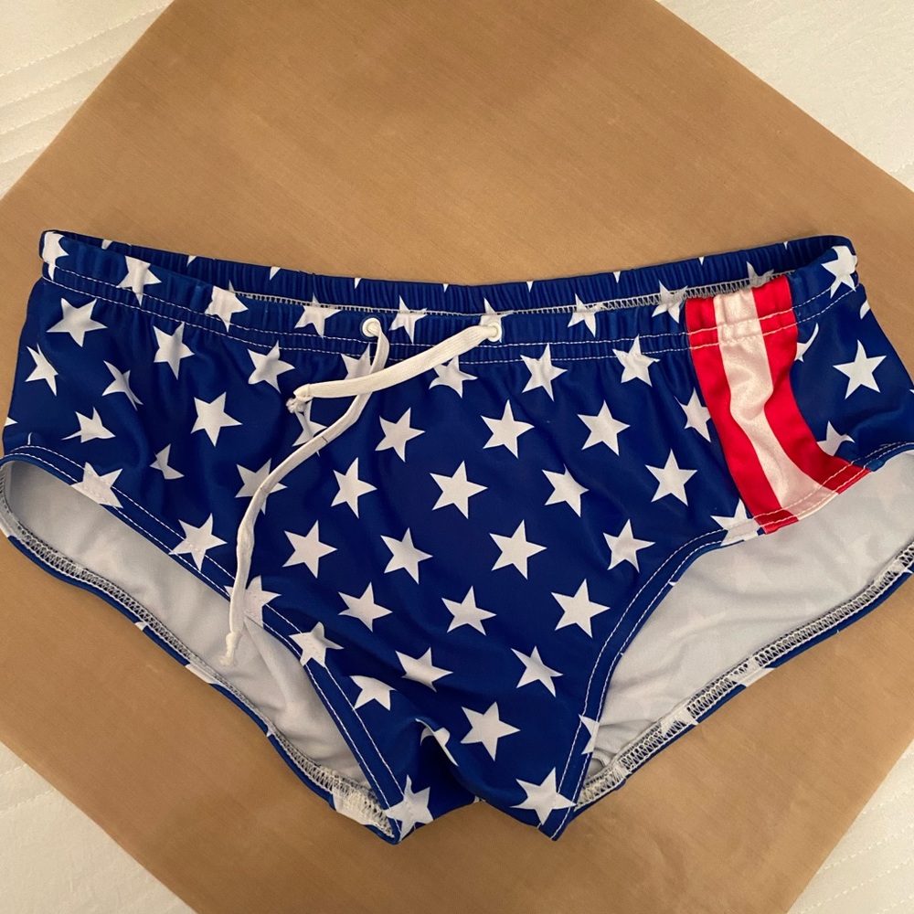 N2N Bodywear stars and stripes swim brief